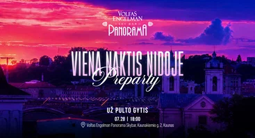 Viena natis Nidoje Pre-party @ Volfas Engelman Panorama Skybar