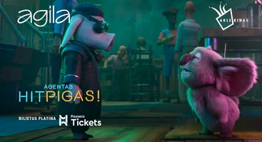 AGILA x ARLEKINAS: animacinis filmas „Agentas Hitpigas!“