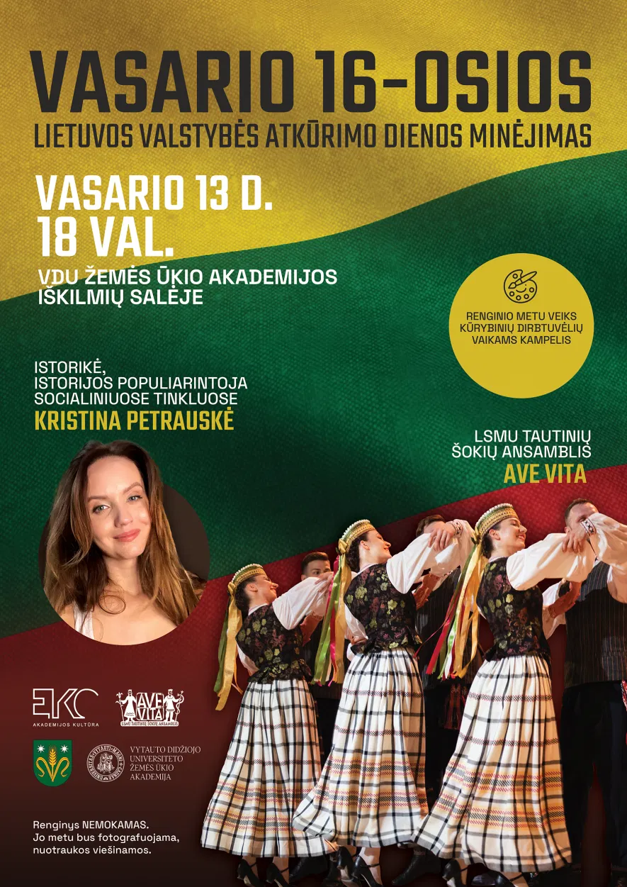Vasario 16-oji: Istorija, muzika ir šokiai Vasario 16-oji: Istorija, muzika ir šokiai