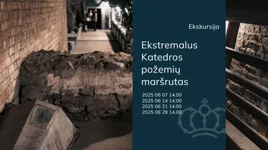 Ekskursija „Ekstremalus Vilniaus katedros požemių maršrutas“