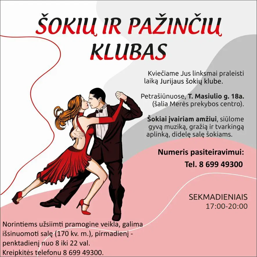 Šokiai kam 30 ir virš. Šokiai kam 30 ir virš.