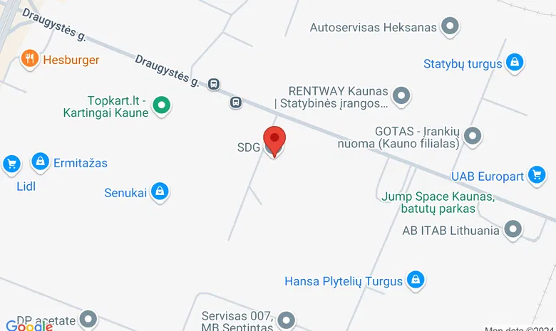 SDG biuras, Draugystės g. 8E, Kaunas žemėlapis