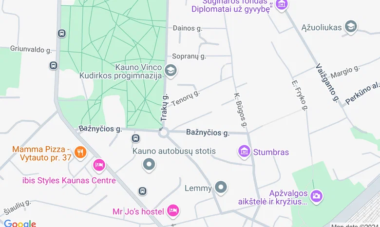 Garliavos Švč. Trejybės bažnyčia žemėlapis
