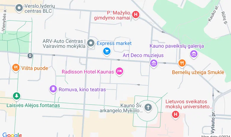 Olympic Lounge baras (Kaunas) žemėlapis