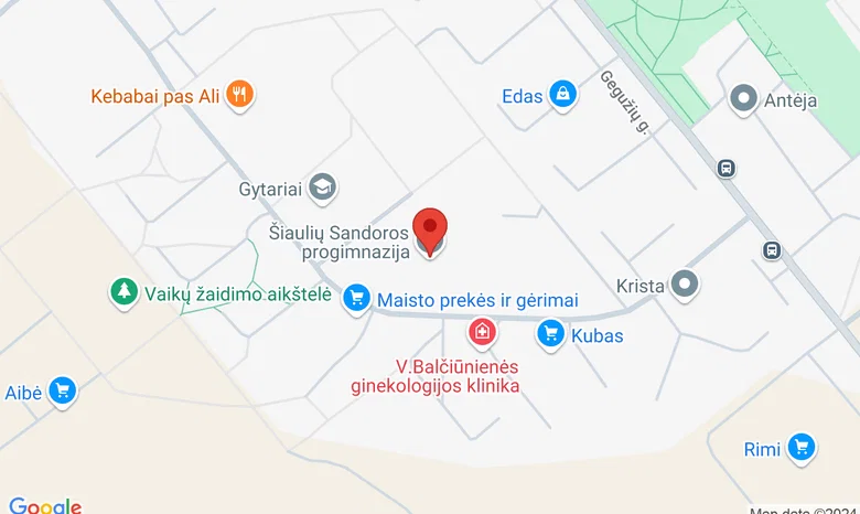 Šiaulių “Sandoros” progimnazija, K.Korsako 8 žemėlapis