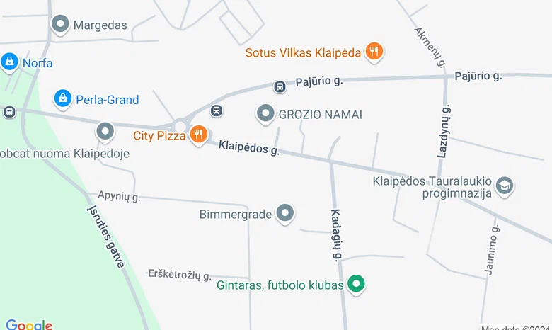 Priekulės Ievos Simonaitytės gimnazija, Klaipėdos g. 20 žemėlapis