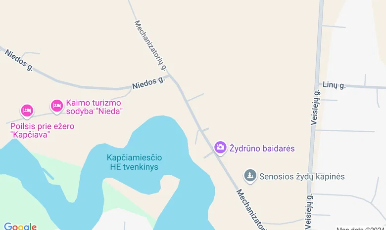 nieda žemėlapis