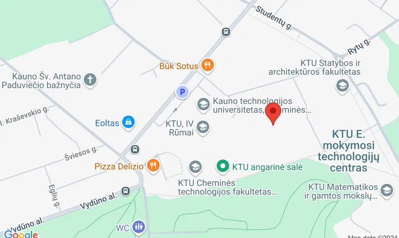KTU stadionas žemėlapis
