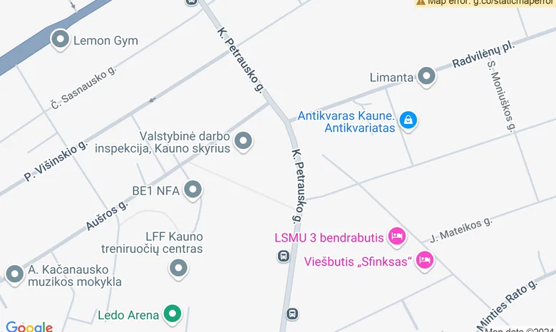 KTU regioninis mokslo parkas žemėlapis