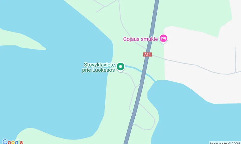Luokesų ežeras, Molėtai žemėlapis