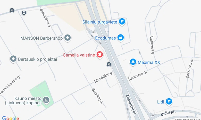 Griliai.lt firminė parduotuvė žemėlapis