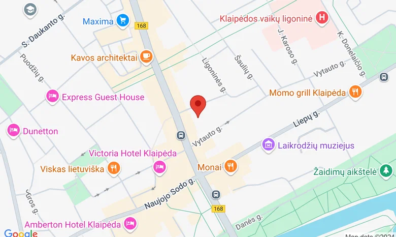 Vytauto g. 24A Klaipėda žemėlapis