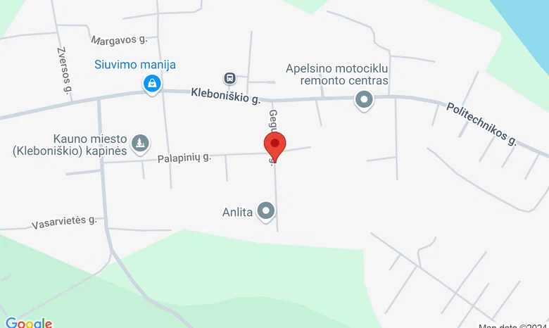 Zalensai, poilsio ir pramogų slėnis (Gegužinių slėnis) Kauno r. žemėlapis