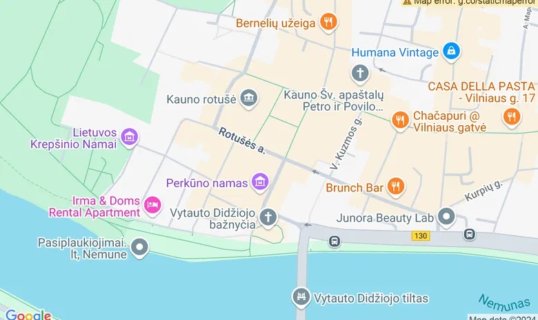 Jėzuitų vienuolyno terasa - apžvalgos aikštelė žemėlapis