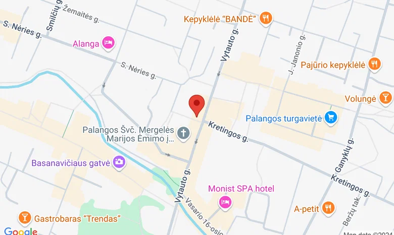Vasario 16-osios Akto Signatarų alėja, Palanga žemėlapis