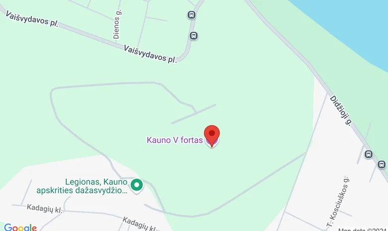 Kauno tvirtovės V fortas žemėlapis