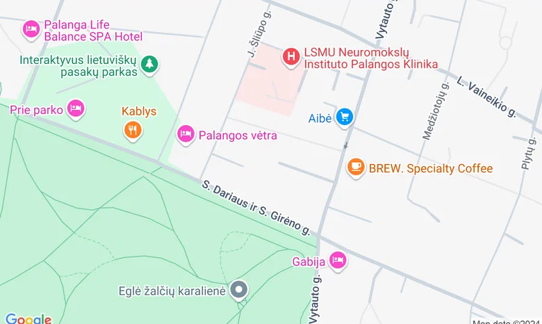 VR SPOT Palanga žemėlapis