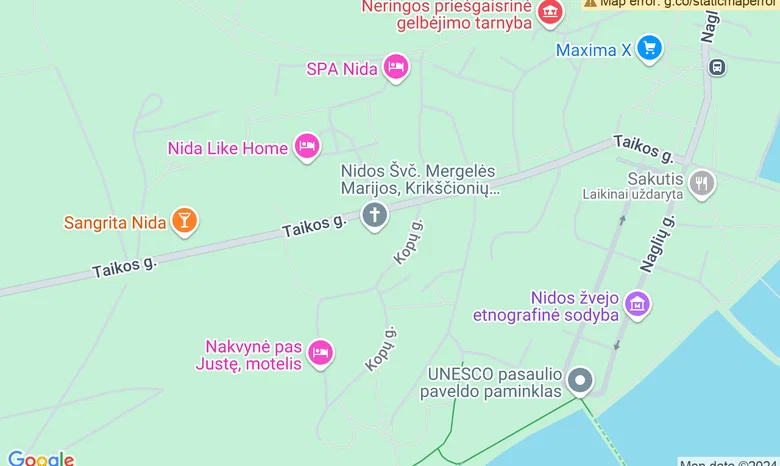 VR SPOT NIDA žemėlapis
