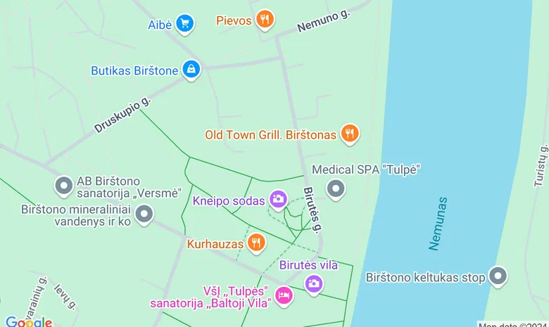 Šv. Antano Paduviečio bažnyčia žemėlapis