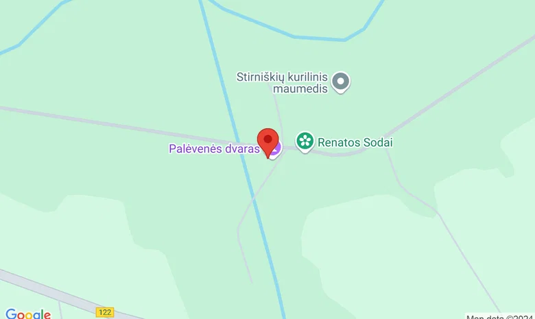 Palėvenės dvaras žemėlapis