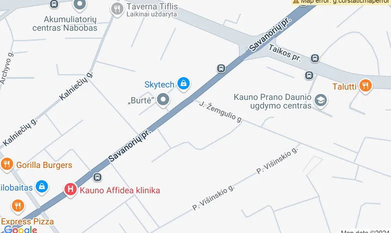 Verslo centras „Nordic“ žemėlapis