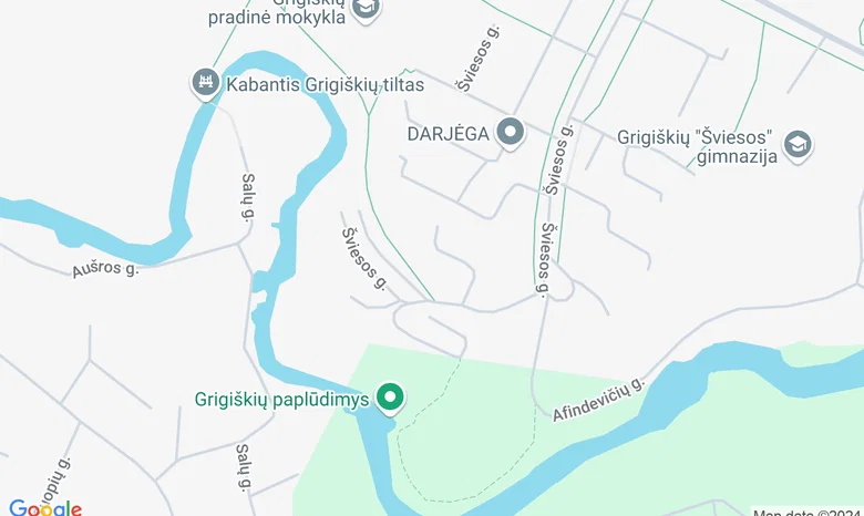 Grigiškių poilsio zona žemėlapis