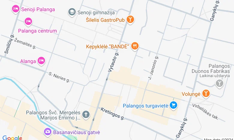 Naglio al. ir Šermukšnių g. sankryža (netoli Palangos vaikų žaidimų aikštelės) žemėlapis