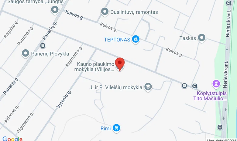 Vilijos baseinas žemėlapis