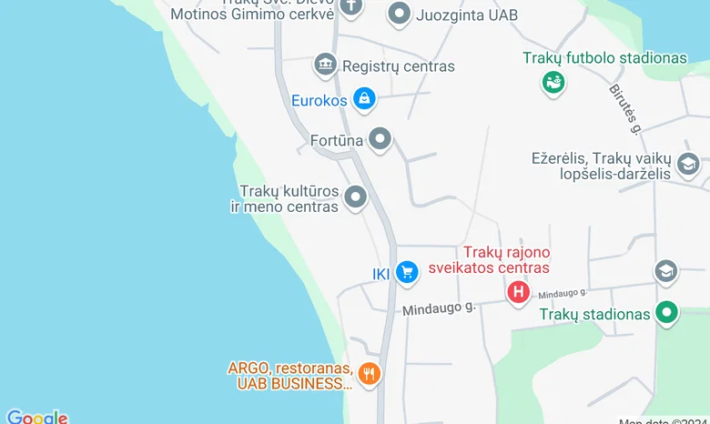 Meno galerija "Fojė" Trakų kultūros rūmuose žemėlapis