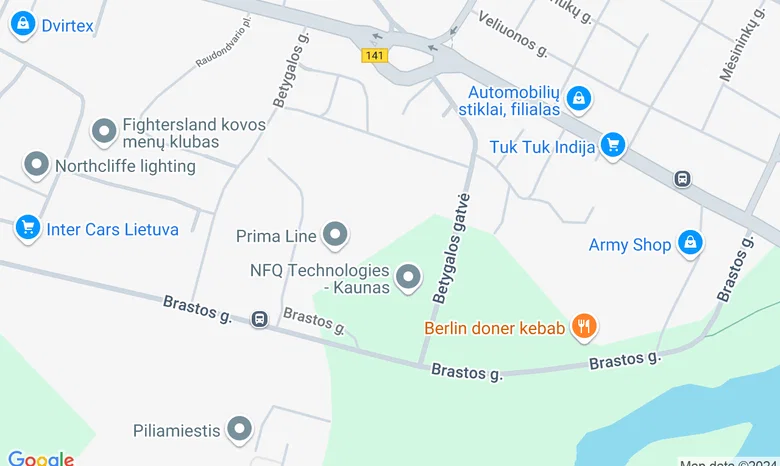 Kita neries pusė žemėlapis