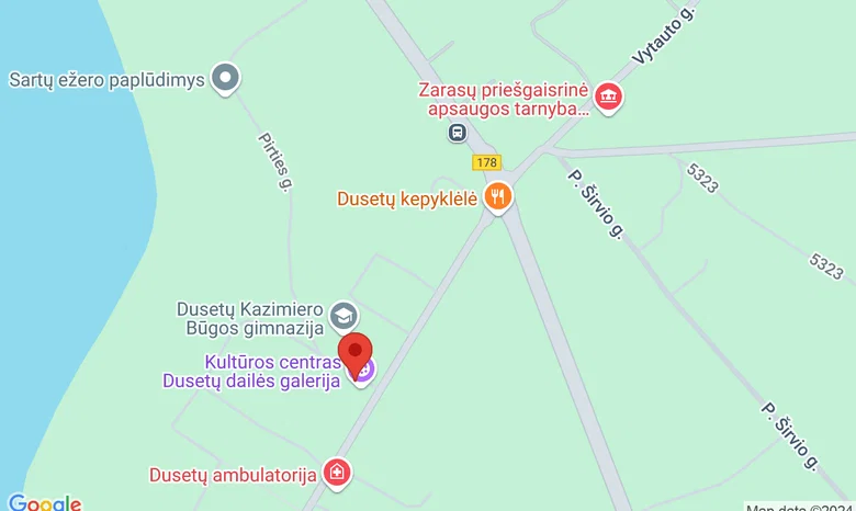 Dusetų kultūros Centras žemėlapis