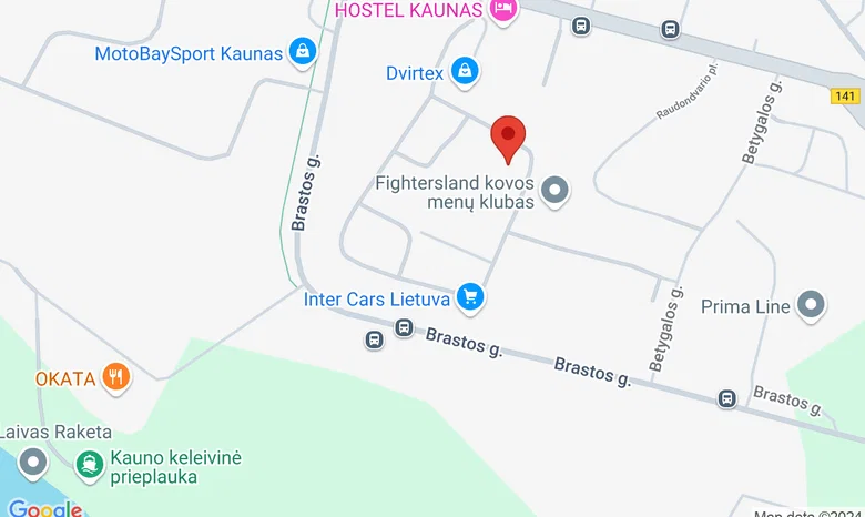 Impro Kaunas patalpos žemėlapis