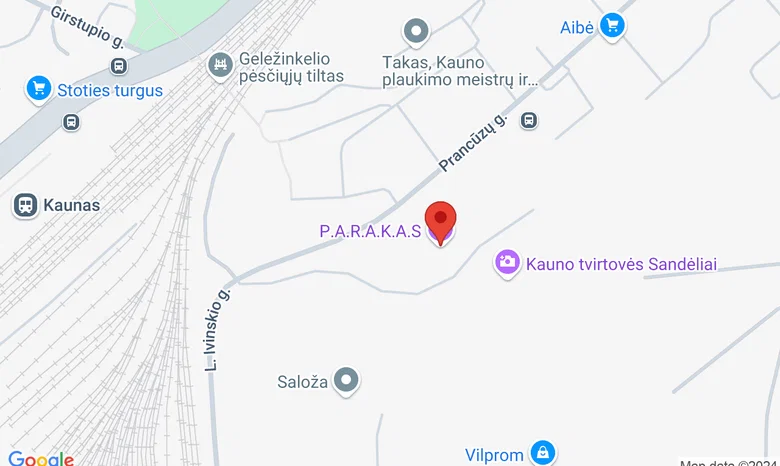 P.A.R.A.K.A.S žemėlapis