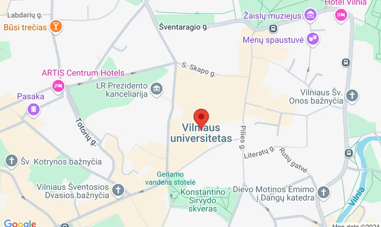 VU didysis kiemas žemėlapis