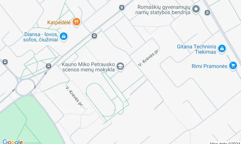 Moksleivių techninės kūrybos centras, V. Krėvės pr. 54 žemėlapis