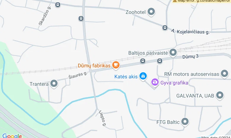 Naujojo cirko stotelės. Marija Baranauskaitė žemėlapis
