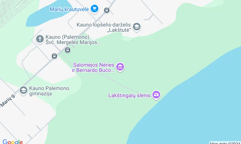 Lakštingalų slėnis žemėlapis