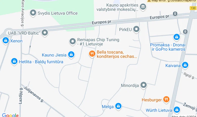 Menų fabrikas "Potiomkinas" žemėlapis