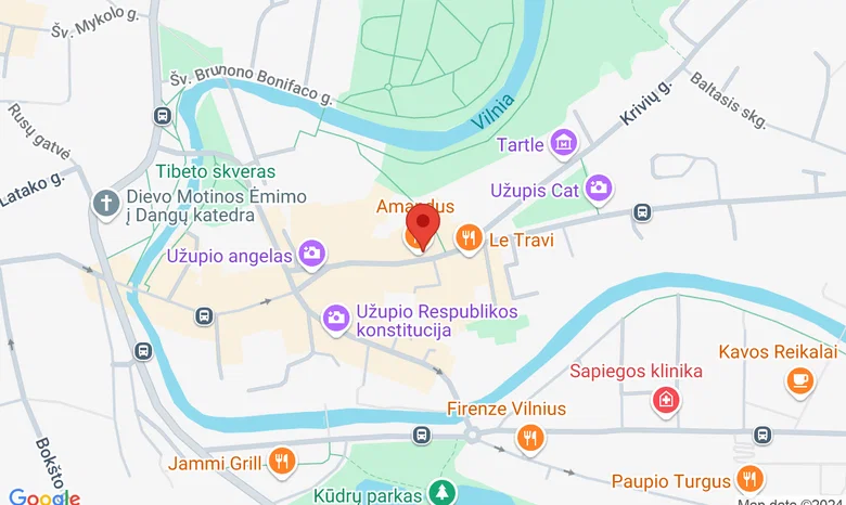 Užupio g. 22 žemėlapis