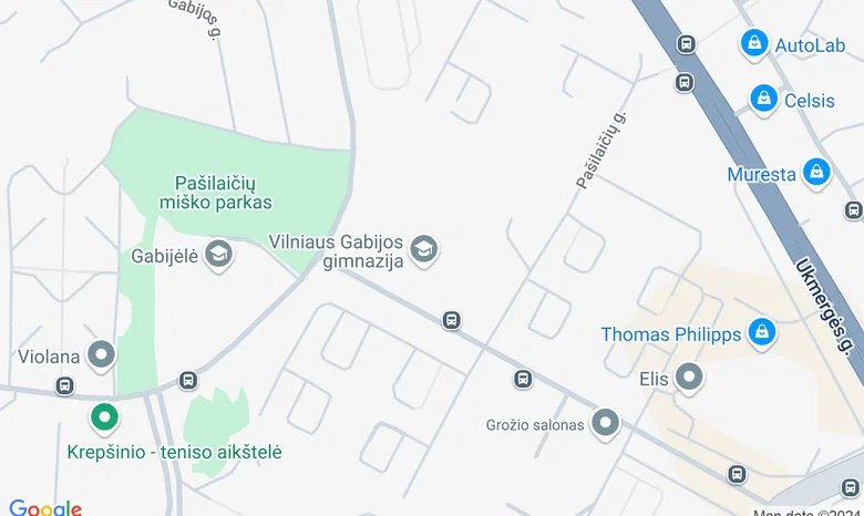 Vilniaus Gabijos progimnazija žemėlapis