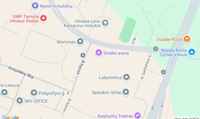 UAB Procar žemėlapis