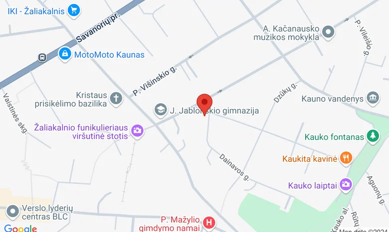 Kauno Skvošo klubas žemėlapis
