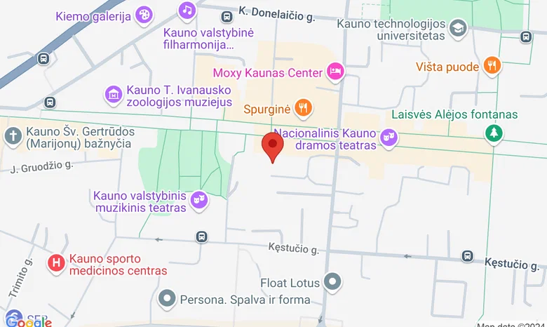 Lietuvos Lenkų Sąjungos Kauno skyrius žemėlapis