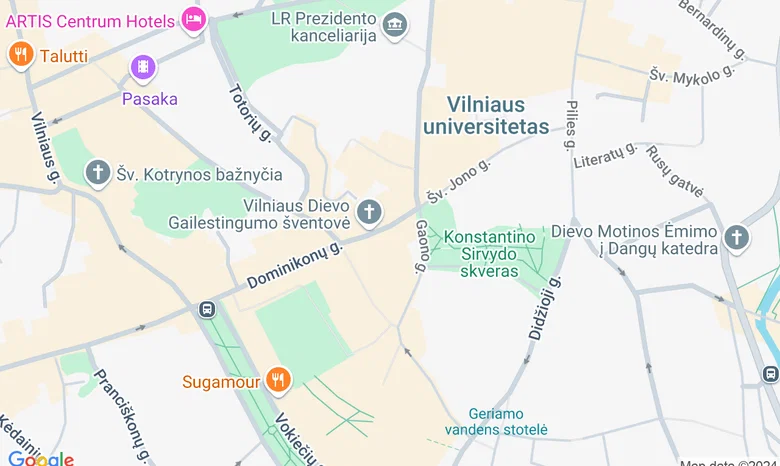Botanikum  žemėlapis