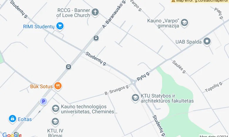 Studentu st. 48 žemėlapis