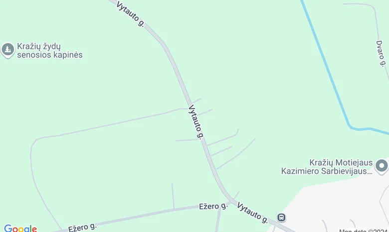 Mindaugo skverelis, Kražiai žemėlapis