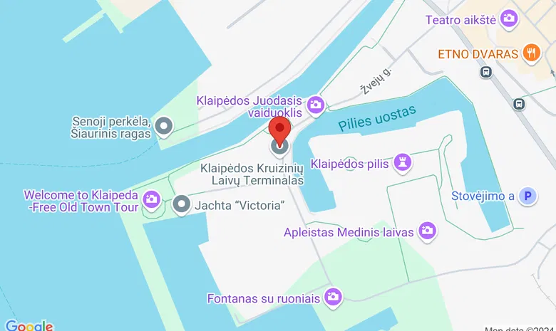 Pilies uostas - restoranas žemėlapis