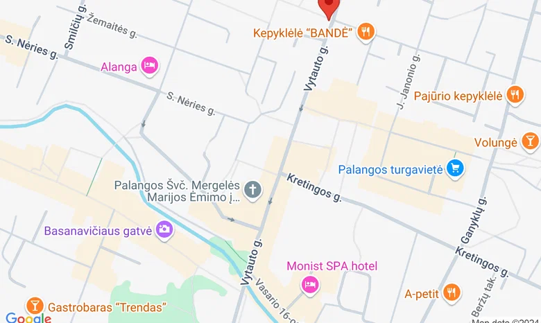 Europos Parlamento nario prof. Liudo Mažylio biuras Palangoje  žemėlapis