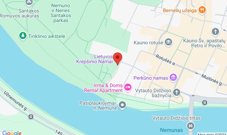 Kauno krepšinio namai žemėlapis
