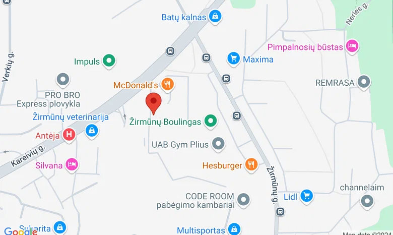 VšĮ Lietuvos verslo kolegija Vilniaus padalinys žemėlapis
